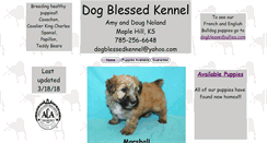 Desktop Screenshot of dogblessedkennel.com